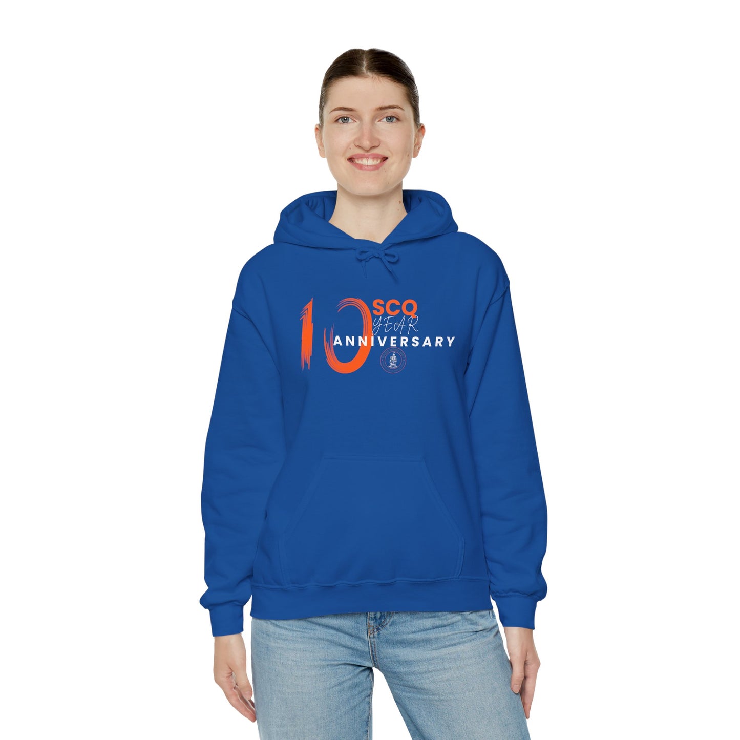 SCQ 10th Anniversary Unisex Hooded Sweatshirt - Light Letters