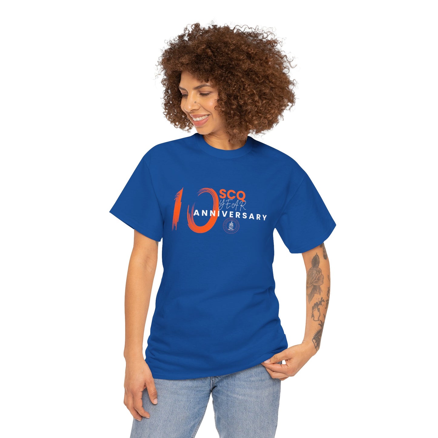 SCQ 10th Year Anniversary Unisex Tee - light text