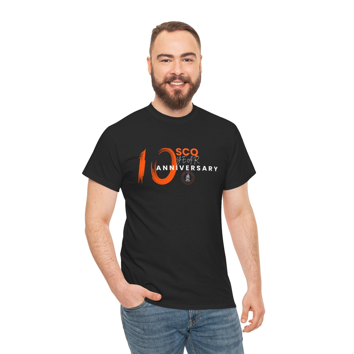 SCQ 10th Year Anniversary Unisex Tee - light text