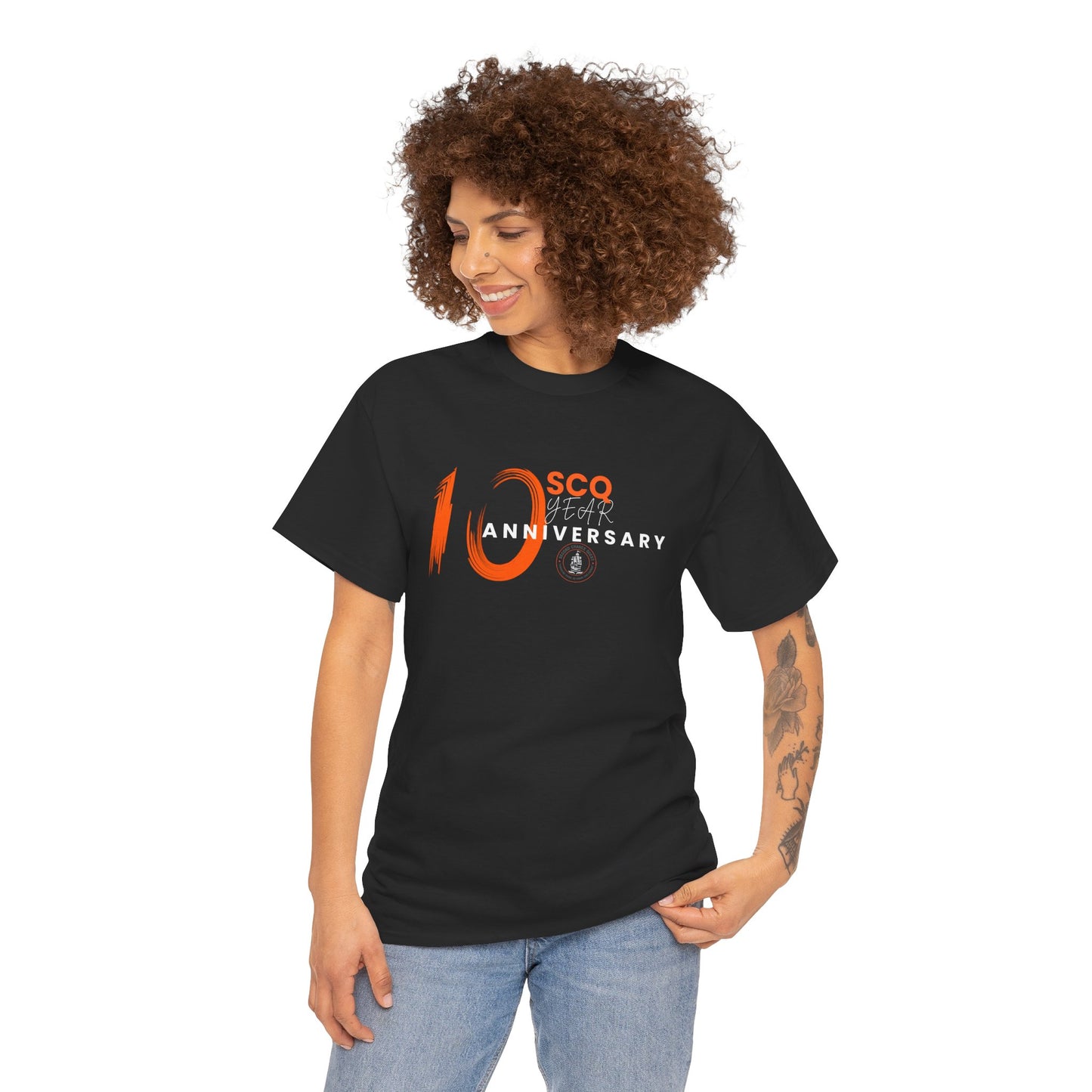 SCQ 10th Year Anniversary Unisex Tee - light text
