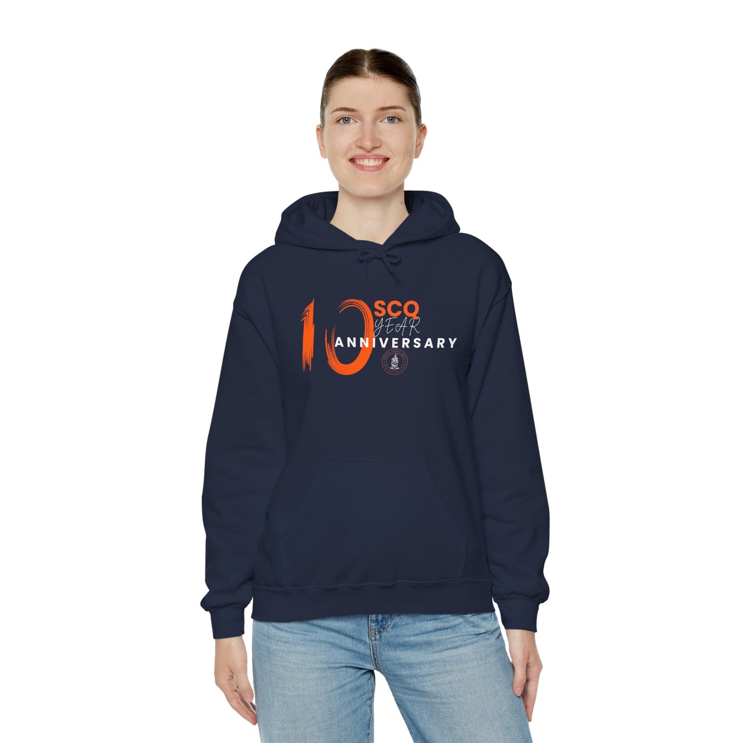 SCQ 10th Anniversary Unisex Hooded Sweatshirt - Light Letters