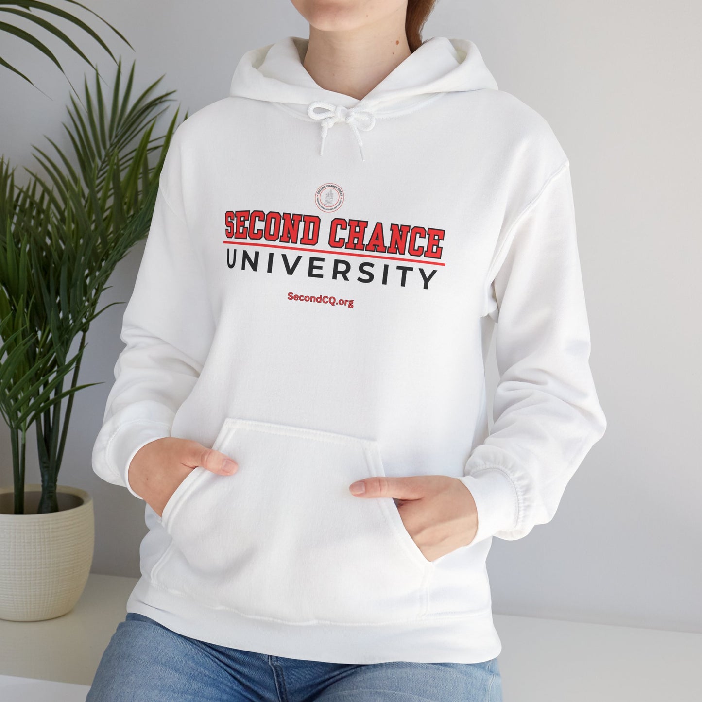 Second Chance University Unisex Hoodies - w/ Black Lettering