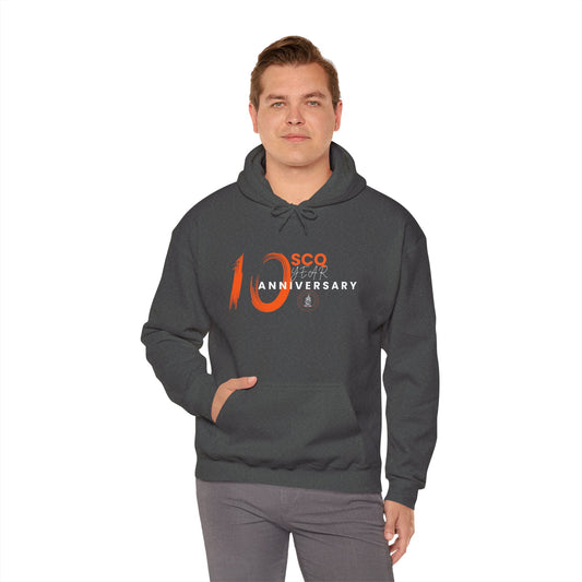 SCQ 10th Anniversary Unisex Hooded Sweatshirt - Light Letters