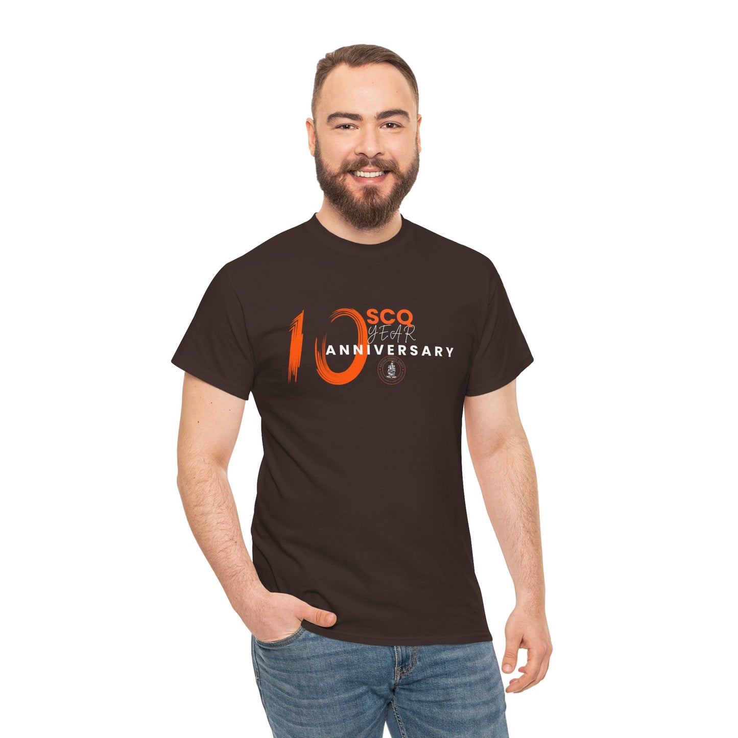 SCQ 10th Year Anniversary Unisex Tee - light text