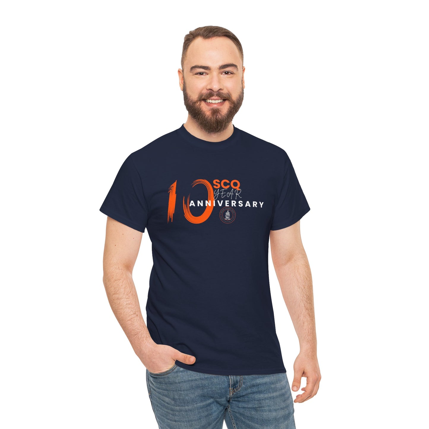 SCQ 10th Year Anniversary Unisex Tee - light text