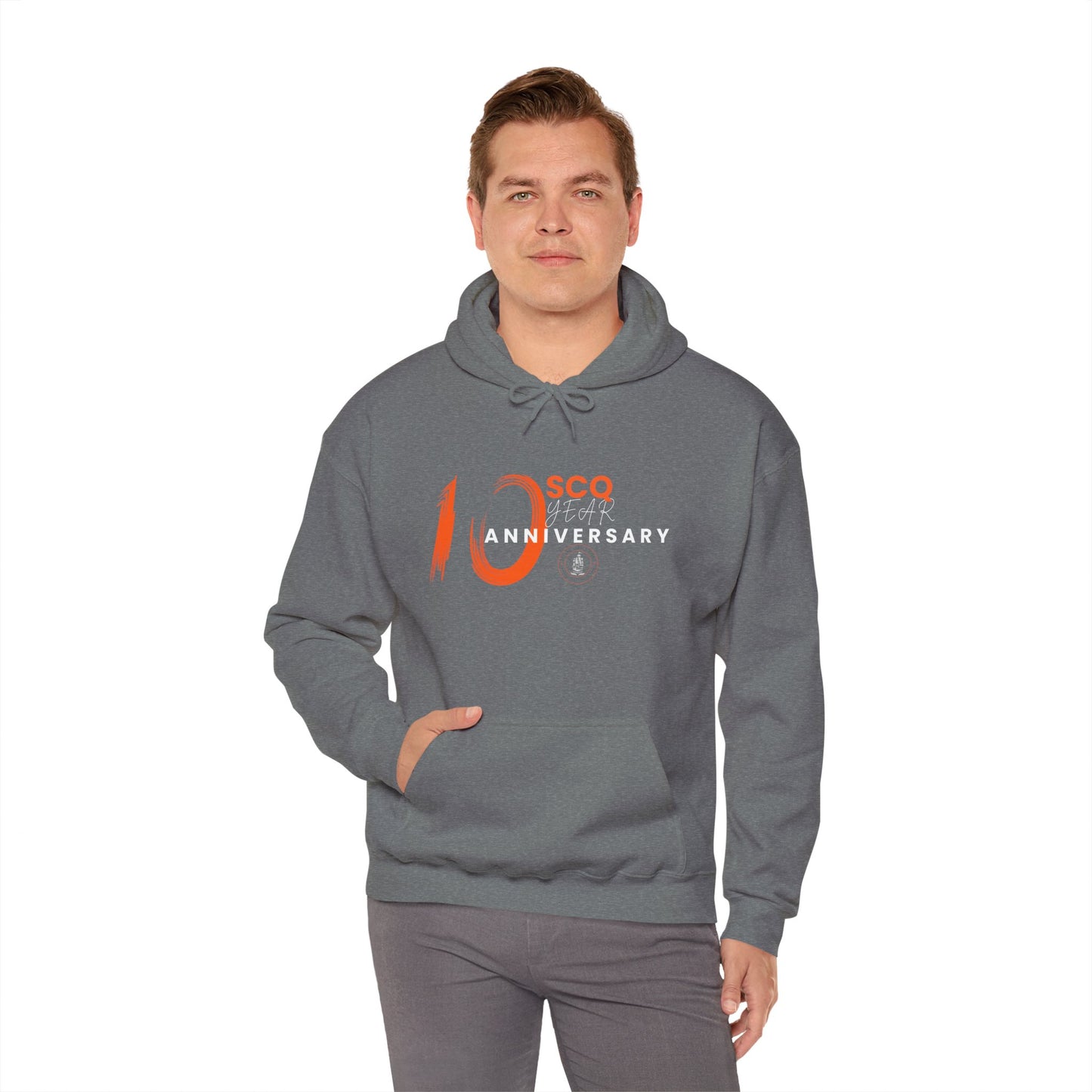 SCQ 10th Anniversary Unisex Hooded Sweatshirt - Light Letters