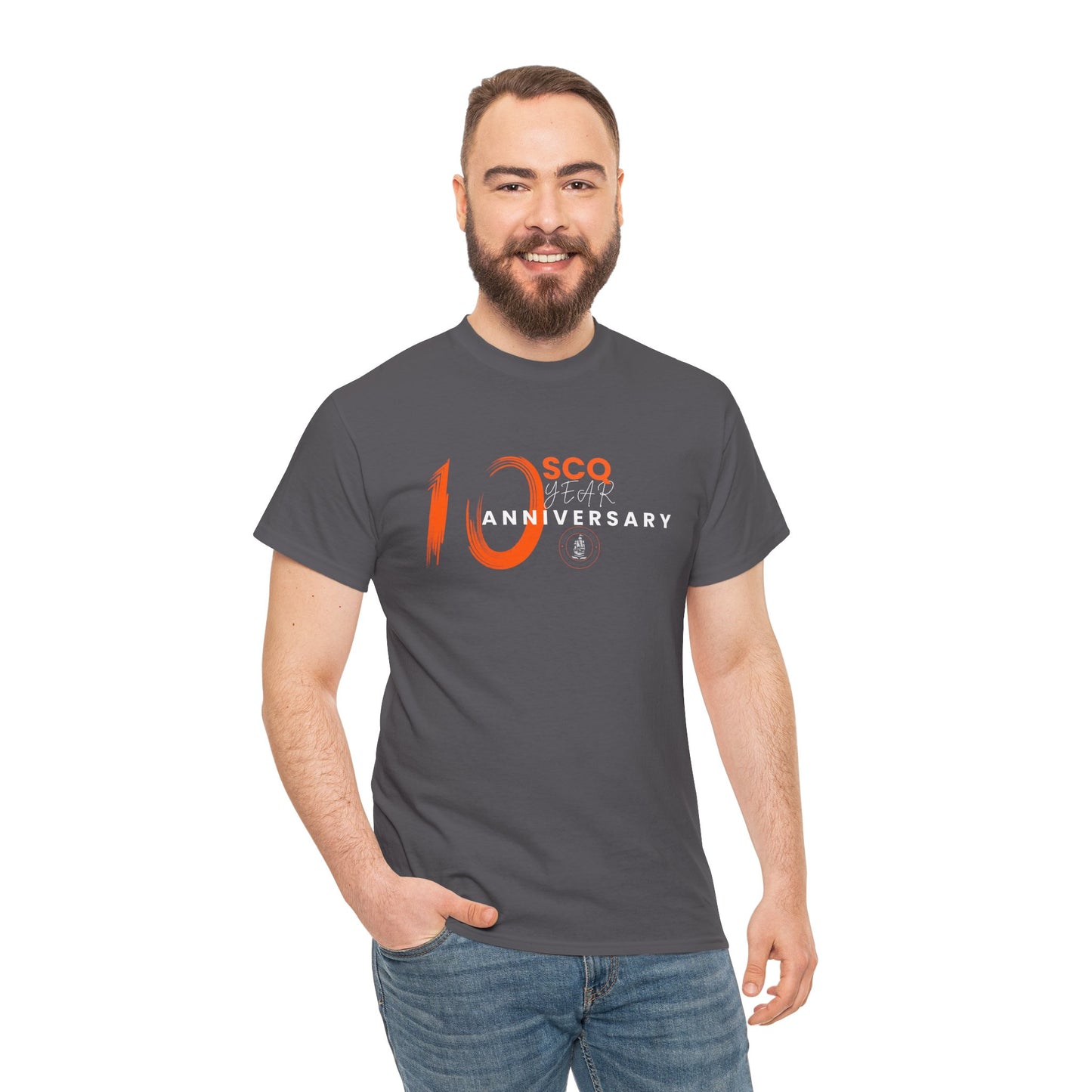 SCQ 10th Year Anniversary Unisex Tee - light text