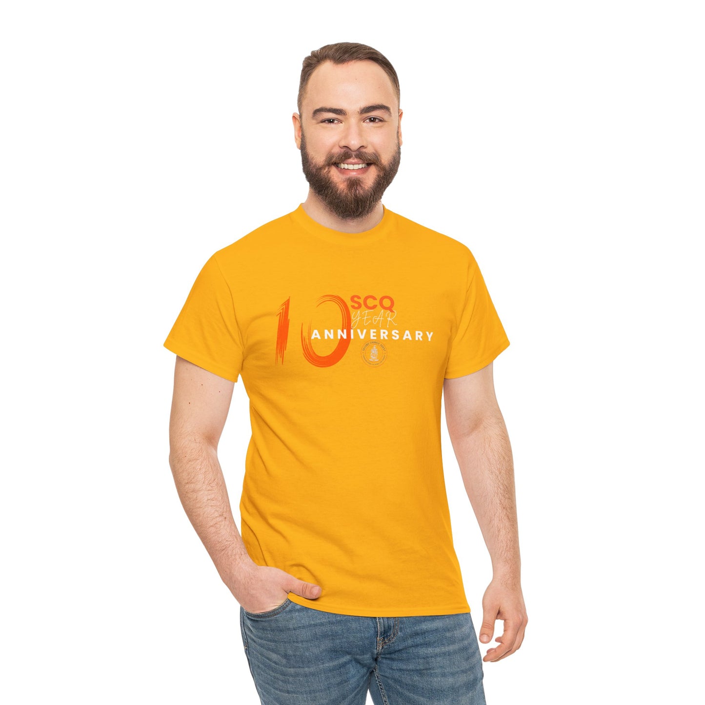 SCQ 10th Year Anniversary Unisex Tee - light text