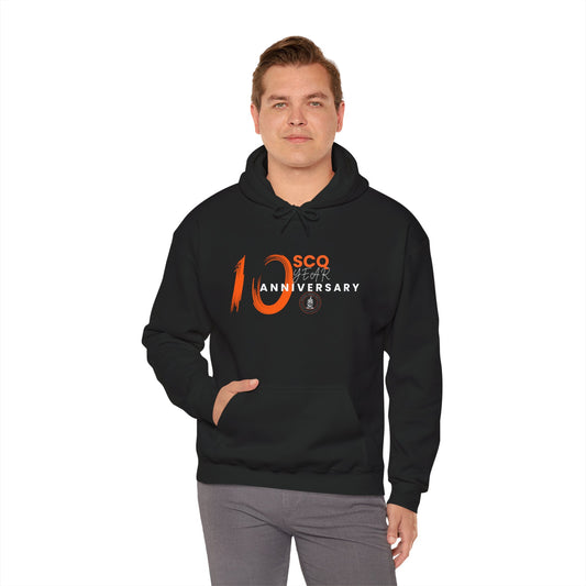 SCQ 10th Anniversary Unisex Hooded Sweatshirt - Light Letters