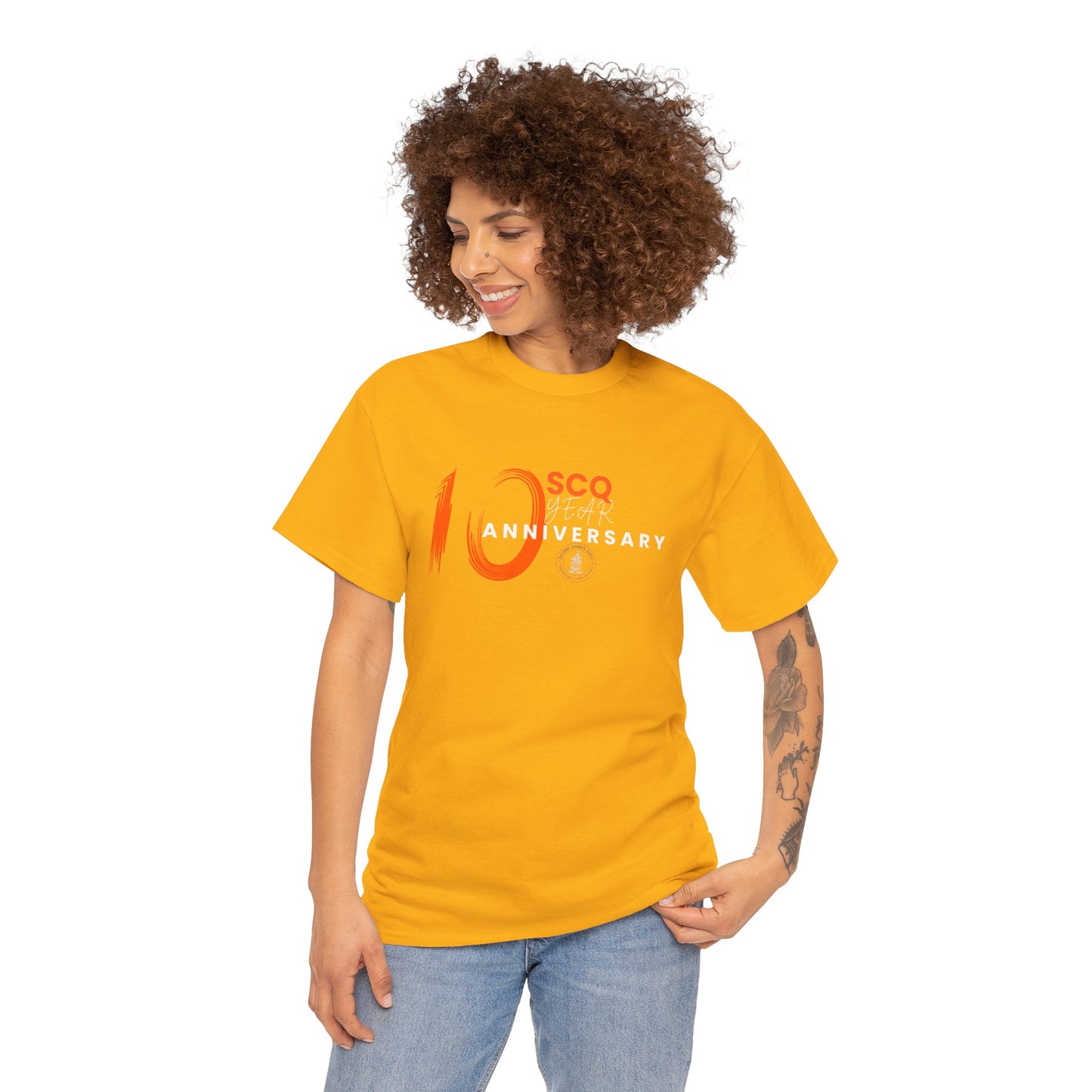 SCQ 10th Year Anniversary Unisex Tee - light text