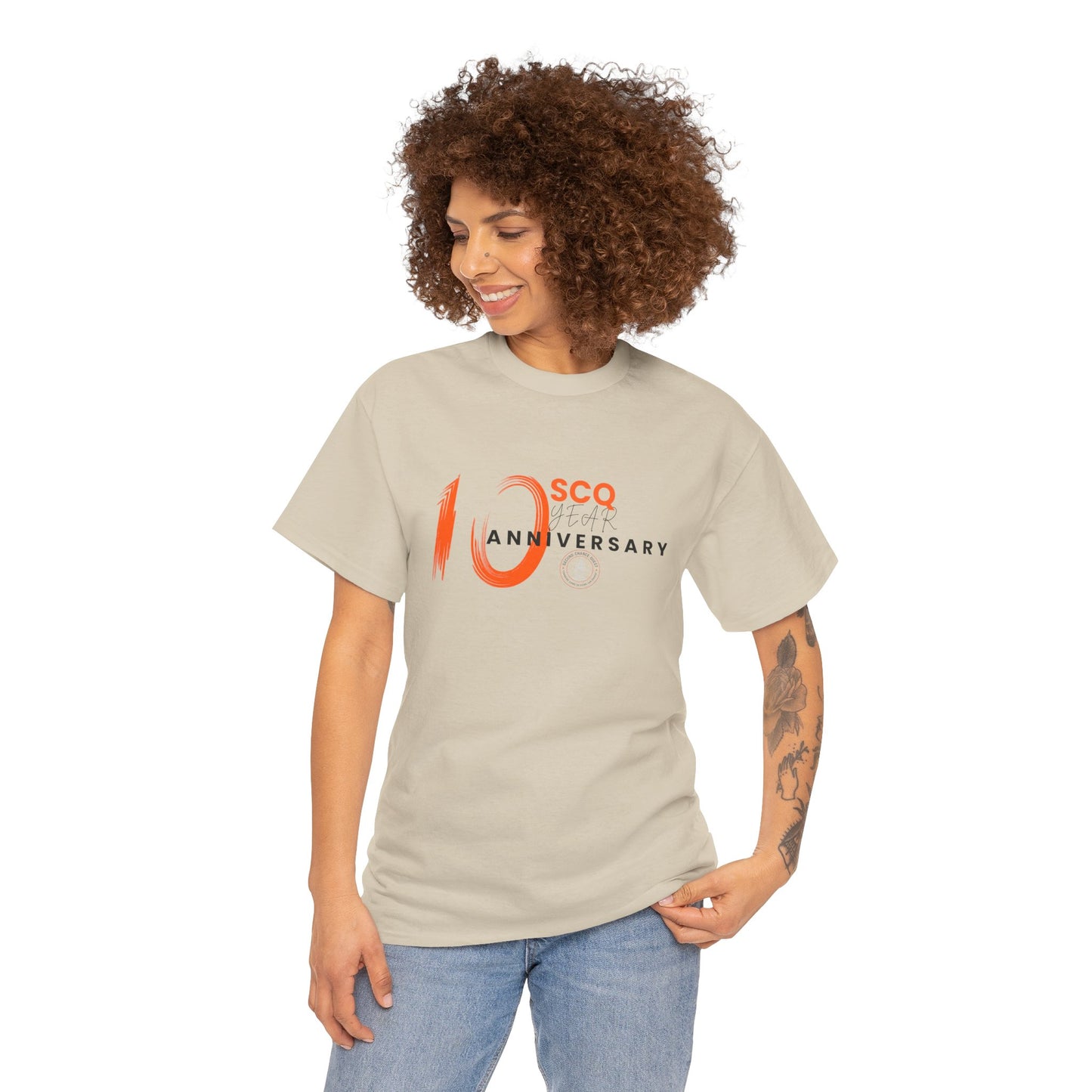SCQ 10th Year Anniversary Unisex Tee - Dark Letters
