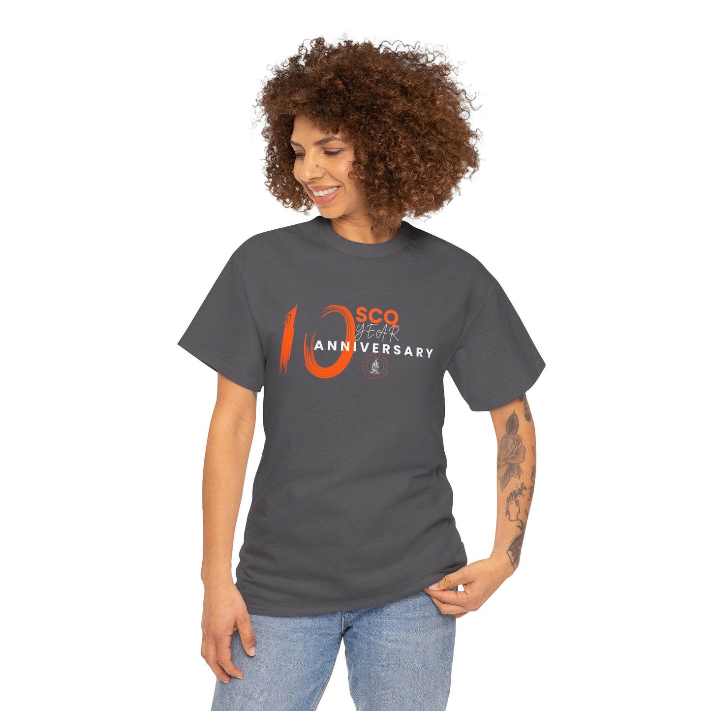 SCQ 10th Year Anniversary Unisex Tee - light text