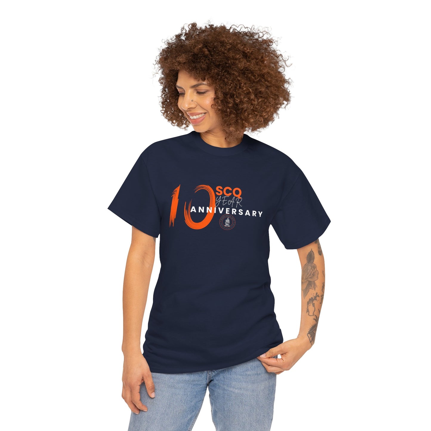 SCQ 10th Year Anniversary Unisex Tee - light text