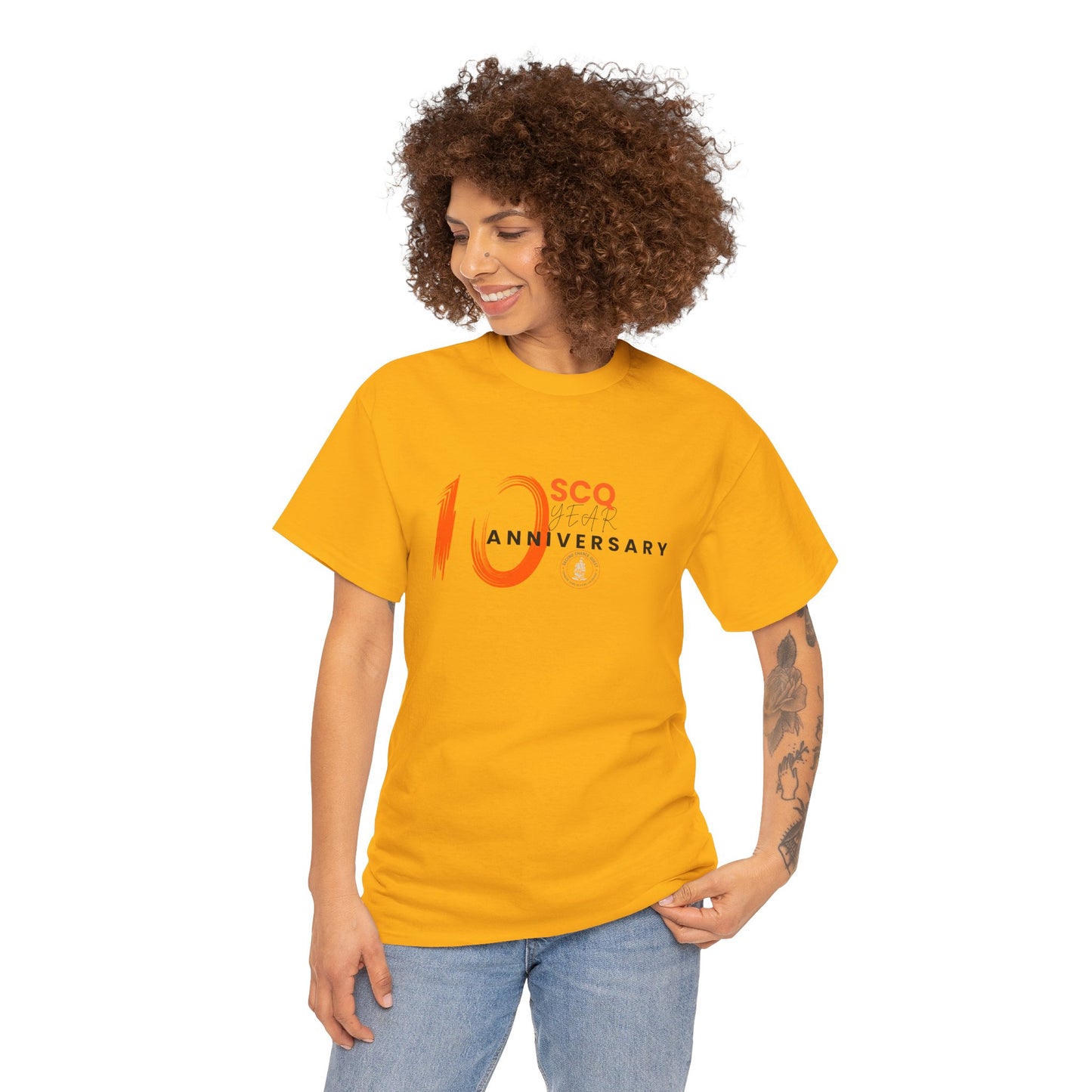 SCQ 10th Year Anniversary Unisex Tee - Dark Letters