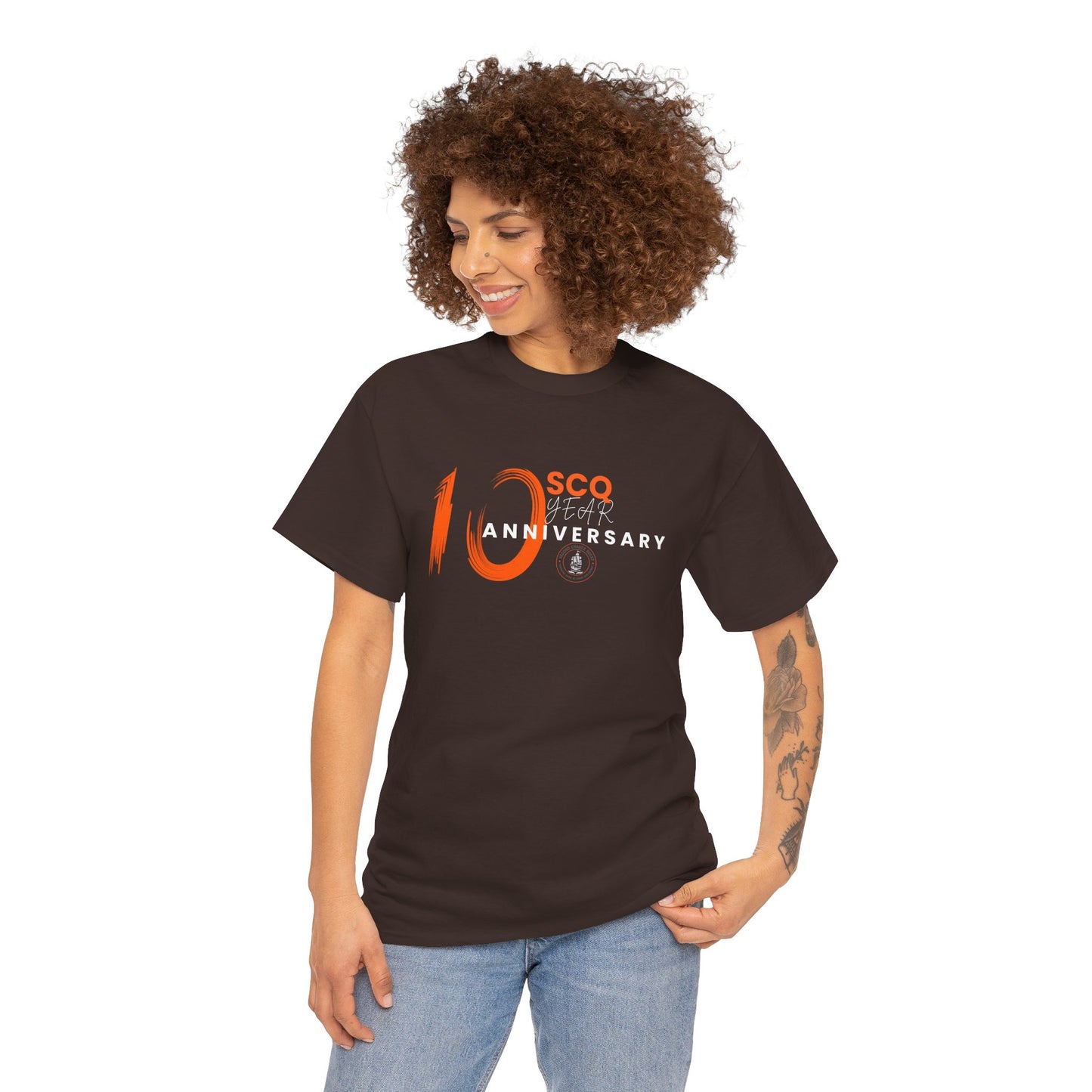 SCQ 10th Year Anniversary Unisex Tee - light text